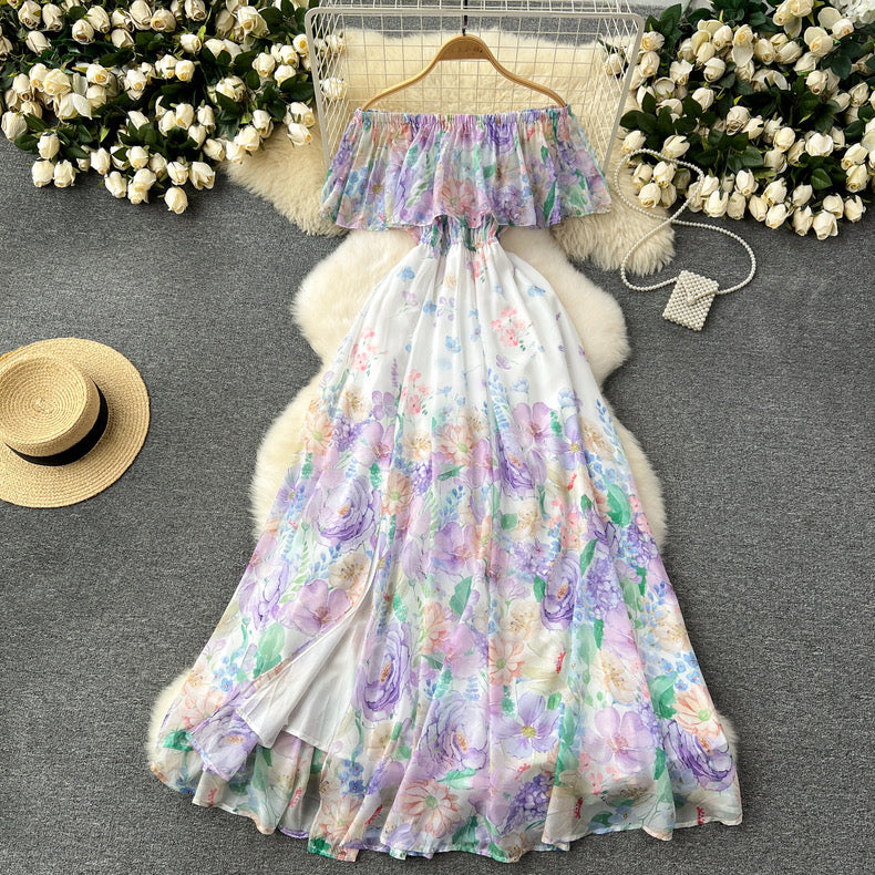 Floral beach gown