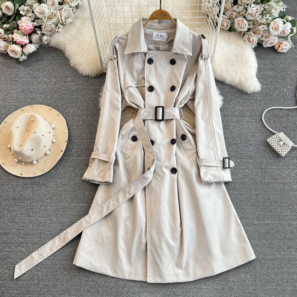 Winter Fashionable British Style Windbreaker loose overcoat