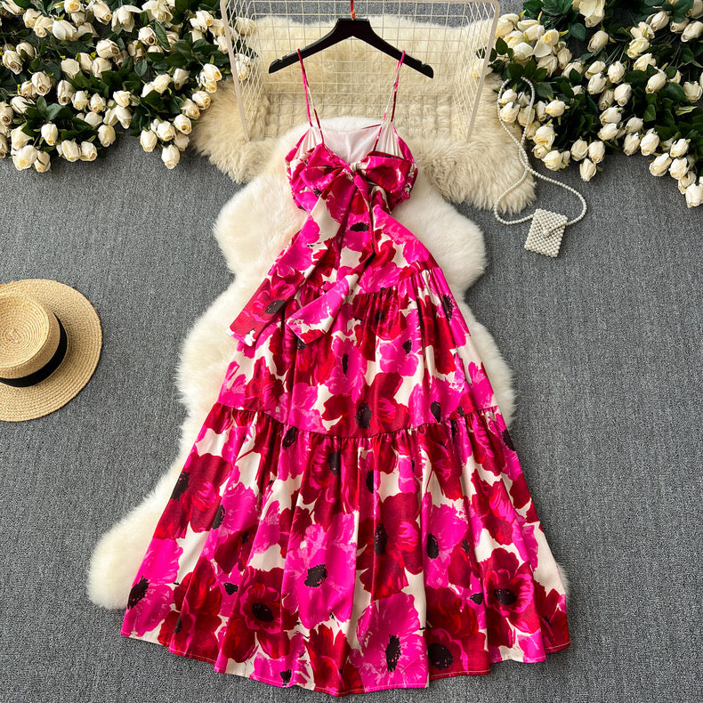 Floral beach gown