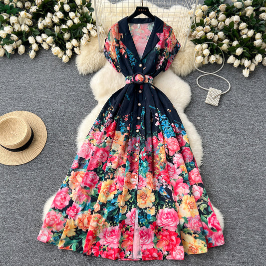 summer new style printed dress