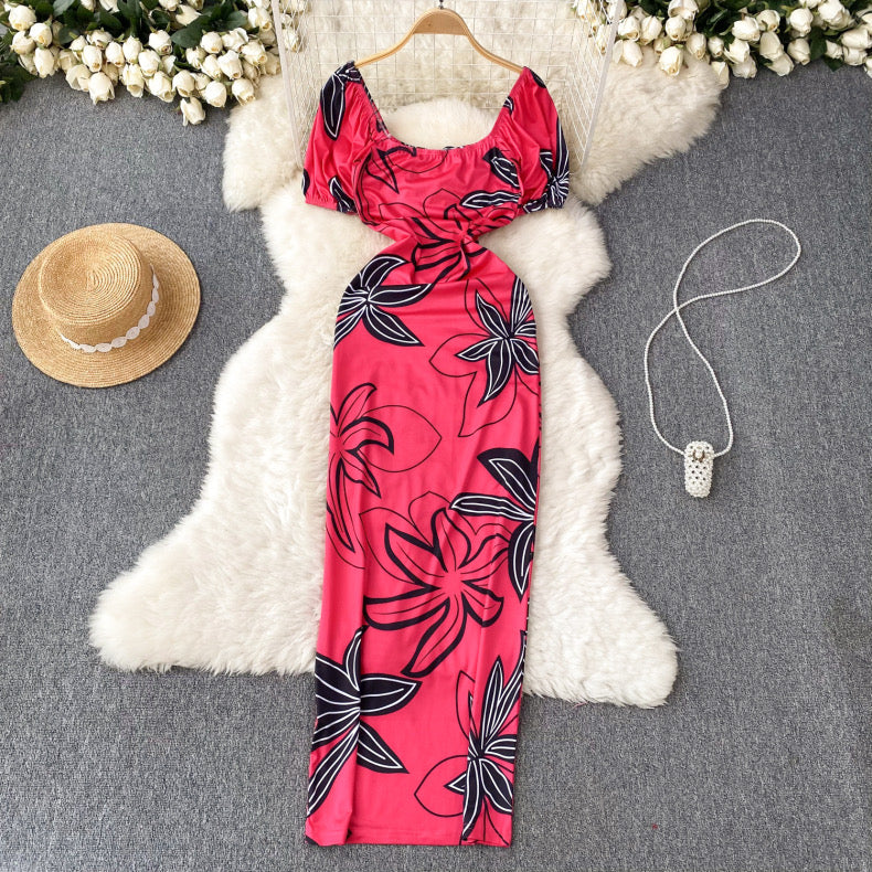 Printed long bidy suit