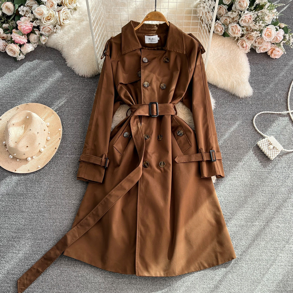 Winter Fashionable British Style Windbreaker loose overcoat