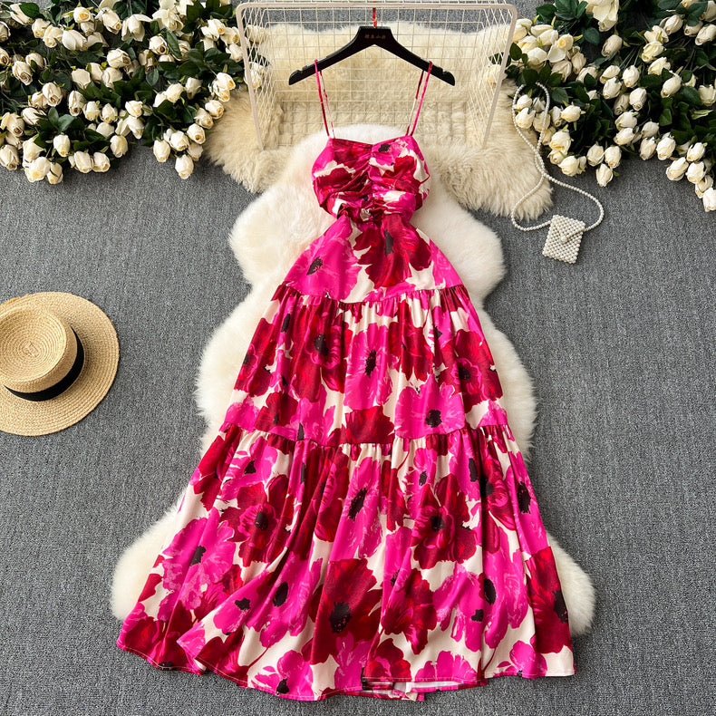 Floral beach gown