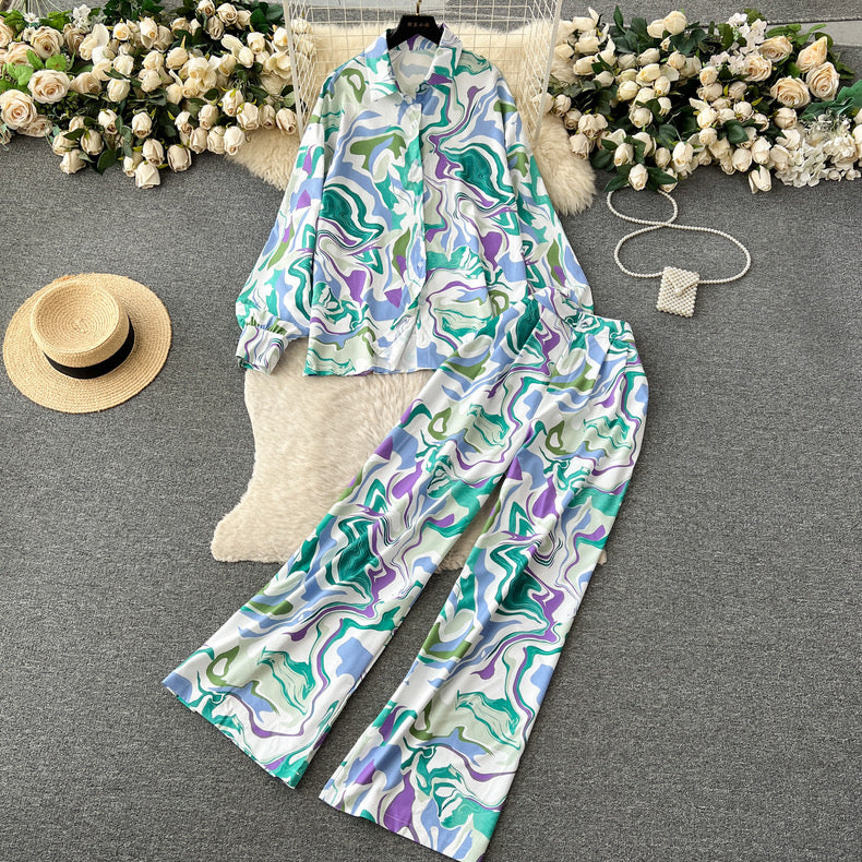 Printed fashion suit for women