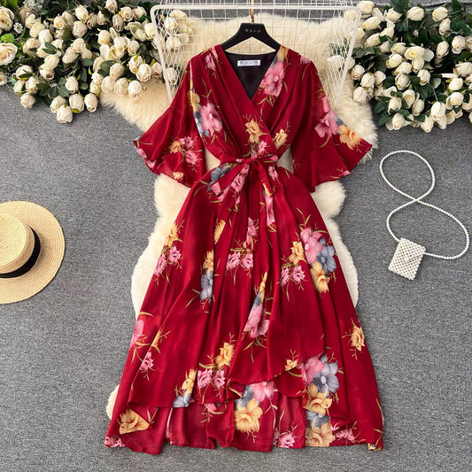 Floral midi dress